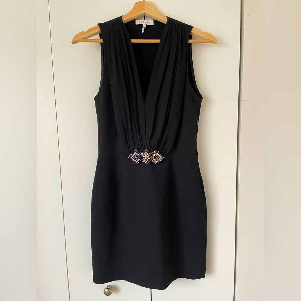 Sandro black dress